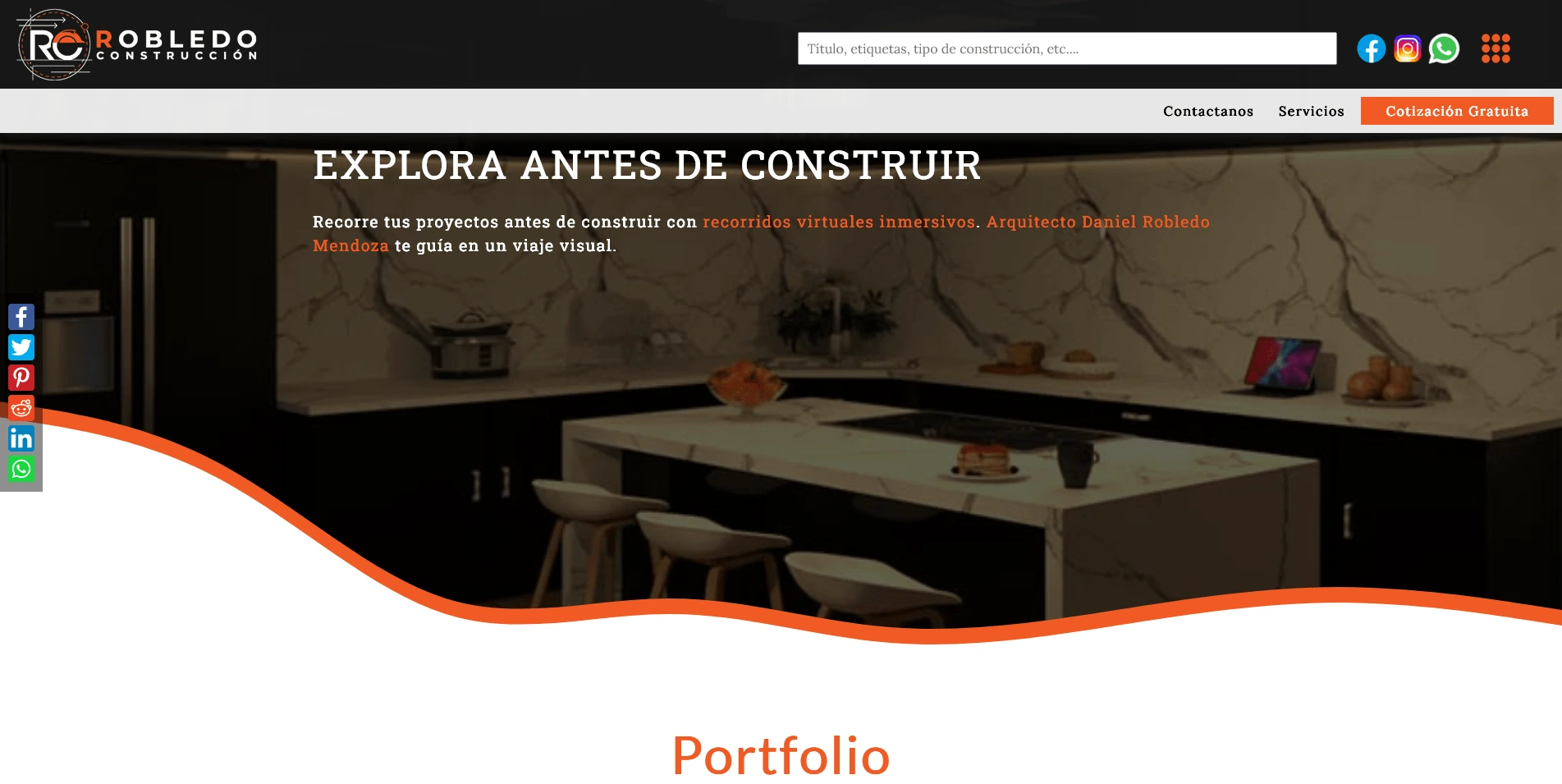 construccion robledo website